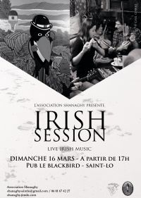 Session de musique irlandaise. Le dimanche 16 mars 2014 à Saint-Lô. Manche.  17H00